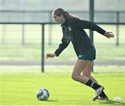 11 November 2024; Mary Hartofilis during a Republic of Ireland Women's Under-17 training session at the FAI National Training Centre in Abbotstown, Dublin. Photo by Piaras Ó Mídheach/Sportsfile