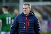 10 November 2024; Newbridge assistant manager Kevin Brady during the AIB Ulster GAA Senior Club Football Championship quarter-final match between Sean O'Leary GAC Newbridge and Clann Éireann at Celtic Park in Derry. Photo by Oliver McVeigh/Sportsfile