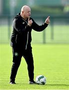 11 November 2024; Opposition scout Tommy Carberry during a Republic of Ireland Women's Under-17 training session at the FAI National Training Centre in Abbotstown, Dublin. Photo by Piaras Ó Mídheach/Sportsfile