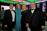 9 November 2024; Olympians Jamie Costin, Joanne Cuddihy, Caitriona Cuddihy and Paddy McGrath in attendance at the Team Ireland Centenary Olympic Ball, in the Clayton Hotel Burling Road in Dublin. Paris 2024 marked 100 years of Team Ireland competing at the Olympic Games. Photo by Brendan Moran/Sportsfile