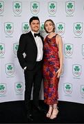 9 November 2024; Sam Curtis and Rianne Ni Annain in attendance at the Team Ireland Centenary Olympic Ball, in the Clayton Hotel Burling Road in Dublin. Paris 2024 marked 100 years of Team Ireland competing at the Olympic Games. Photo by Sam Barnes/Sportsfile