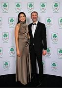 9 November 2024; Olympians and brother and sister Jessie Barr and Thomas Barr in attendance at the Team Ireland Centenary Olympic Ball, in the Clayton Hotel Burling Road in Dublin. Paris 2024 marked 100 years of Team Ireland competing at the Olympic Games. Photo by Sam Barnes/Sportsfile