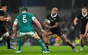 8 November 2024; Mark Tele’a of New Zealand in action against James Ryan of Ireland during the Autumn Nations Series match between Ireland and New Zealand at the Aviva Stadium in Dublin. Photo by Sam Barnes/Sportsfile