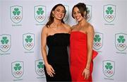 9 November 2024; Olympians Kelly McGrory, left, and Sophie Becker in attendance at the Team Ireland Centenary Olympic Ball, in the Clayton Hotel Burling Road in Dublin. Paris 2024 marked 100 years of Team Ireland competing at the Olympic Games. Photo by Sam Barnes/Sportsfile