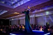 9 November 2024; Nicola Lonergan performs at the Team Ireland Centenary Olympic Ball, in the Clayton Hotel Burling Road in Dublin. Paris 2024 marked 100 years of Team Ireland competing at the Olympic Games. Photo by Brendan Moran/Sportsfile