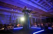 9 November 2024; Nicola Lonergan performs at the Team Ireland Centenary Olympic Ball, in the Clayton Hotel Burling Road in Dublin. Paris 2024 marked 100 years of Team Ireland competing at the Olympic Games. Photo by Brendan Moran/Sportsfile