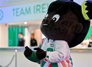9 November 2024; Team Ireland mascot at the Team Ireland Centenary Olympic Ball, in the Clayton Hotel Burling Road in Dublin. Paris 2024 marked 100 years of Team Ireland competing at the Olympic Games. Photo by Brendan Moran/Sportsfile