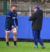 12 November 2024; Head coach Felipe Contepomi, right, in conversation with Juan Bautista Pedemonte during an Argentina squad training session at Wanderers RFC in Dublin. Photo by Ray McManus/Sportsfile