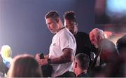 13 November 2024; Former boxer Tony Bellew and Norman are removed from a press conference, held at Toyota Music Factory in Irving, Texas, USA, ahead of Jake Paul v Mike Tyson and Katie Taylor v Amanda Serrano 2, on November 15th at AT&T Stadium in Arlington, Texas. Photo by Stephen McCarthy/Sportsfile