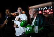 13 November 2024; Former boxer Tony Bellew and Norman are interviewed by Radio Rahim of Second's Out after being removed from a press conference, held at Toyota Music Factory in Irving, Texas, USA, ahead of Jake Paul v Mike Tyson and Katie Taylor v Amanda Serrano 2, on November 15th at AT&T Stadium in Arlington, Texas. Photo by Stephen McCarthy/Sportsfile
