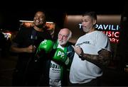 13 November 2024; Former boxer Tony Bellew and Norman are interviewed by Radio Rahim of Second's Out after being removed from a press conference, held at Toyota Music Factory in Irving, Texas, USA, ahead of Jake Paul v Mike Tyson and Katie Taylor v Amanda Serrano 2, on November 15th at AT&T Stadium in Arlington, Texas. Photo by Stephen McCarthy/Sportsfile