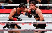 15 November 2024; Katie Taylor, right, and Amanda Serrano during their undisputed super lightweight championship fight at AT&T Stadium in Arlington, Texas, USA. Photo by Stephen McCarthy/Sportsfile