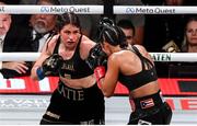 15 November 2024; Katie Taylor, left, and Amanda Serrano during their undisputed super lightweight championship fight at AT&T Stadium in Arlington, Texas, USA. Photo by Stephen McCarthy/Sportsfile