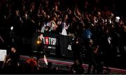 15 November 2024; Katie Taylor before her undisputed super lightweight championship fight with Katie Taylor at AT&T Stadium in Arlington, Texas, USA. Photo by Stephen McCarthy/Sportsfile