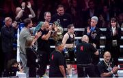 15 November 2024; Katie Taylor after her undisputed super lightweight championship fight with Amanda Serrano at AT&T Stadium in Arlington, Texas, USA. Photo by Stephen McCarthy/Sportsfile