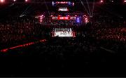 15 November 2024; Katie Taylor and Amanda Serrano during their undisputed super lightweight championship fight at AT&T Stadium in Arlington, Texas, USA. Photo by Stephen McCarthy/Sportsfile