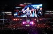 15 November 2024; Amanda Serrano before her undisputed super lightweight championship fight with Katie Taylor at AT&T Stadium in Arlington, Texas, USA. Photo by Stephen McCarthy/Sportsfile