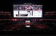 15 November 2024; Katie Taylor and Amanda Serrano during their undisputed super lightweight championship fight at AT&T Stadium in Arlington, Texas, USA. Photo by Stephen McCarthy/Sportsfile