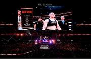 15 November 2024; Katie Taylor before her undisputed super lightweight championship fight with Amanda Serrano at AT&T Stadium in Arlington, Texas, USA. Photo by Stephen McCarthy/Sportsfile