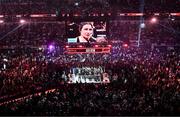 15 November 2024; Katie Taylor after her undisputed super lightweight championship fight with Amanda Serrano at AT&T Stadium in Arlington, Texas, USA. Photo by Stephen McCarthy/Sportsfile