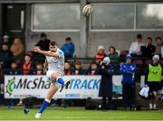 16 November 2024; Harry Byrne of Leinster A kicks a conversion during the 'A' Interprovincial rugby match between Connacht Eagles and Leinster A at Creggs RFC in Creggs, Galway. Photo by Tom Beary/Sportsfile