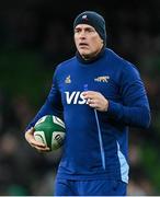 15 November 2024; Argentina head coach Felipe Contepomi before the Autumn Nations Series match between Ireland and Argentina at the Aviva Stadium in Dublin. Photo by Brendan Moran/Sportsfile