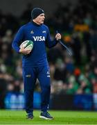 15 November 2024; Argentina head coach Felipe Contepomi before the Autumn Nations Series match between Ireland and Argentina at the Aviva Stadium in Dublin. Photo by Brendan Moran/Sportsfile