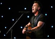 16 November 2024; Singer Mickey Joe Harte performs during the TG4 Ladies Football All Stars Awards banquet, in association with Lidl, at the Bonnington Dublin Hotel in Dublin. Photo by Brendan Moran/Sportsfile