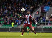 16 November 2024; Frantz Pierrot of Drogheda United during the SSE Airtricity Men's Premier Division Promotion / Relegation Play-Off match between Bray Wanderers and Drogheda United at Tallaght Stadium in Dublin. Photo by Thomas Flinkow/Sportsfile