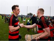 17 November 2024; Ballygunner players Tadhg Foley, left, and Kevin Mahony after their side's victory in the AIB Munster GAA Senior Club Hurling Championship semi-final match between Loughmore-Castleiney and Ballygunner at Walsh Park in Waterford. Photo by Michael P Ryan/Sportsfile