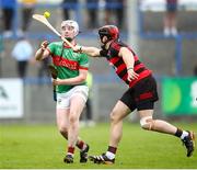 17 November 2024; Ed Meagher of Loughmore-Castleiney in action against Shane O'Sullivan of Ballygunner during the AIB Munster GAA Senior Club Hurling Championship semi-final match between Loughmore-Castleiney and Ballygunner at Walsh Park in Waterford. Photo by Michael P Ryan/Sportsfile