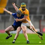 17 November 2024; Jack O’Connor of Sarsfields in action against Eoghan Daly of Feakle during the AIB Munster GAA Senior Club Hurling Championship semi-final match between Sarsfields and Feakle at Supervalu Páirc Uí Chaoimh in Cork. Photo by Brendan Moran/Sportsfile