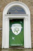 25 August 2004; The entrance door to the FAI Headquarters, Merrion Square, displays the new corporate identity, which was launched today. Dublin. Picture credit; Ray McManus / SPORTSFILE