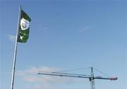 25 August 2004; A flag displaying the new FAI corporate identity flies on O'Connell Bridge, Dublin. Picture credit; Brian Lawless / SPORTSFILE