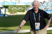 27 August 2004; President of the Olymic Council of Ireland Pat Hickey pictured at the Individual Jumping Competition. Markopoulo Olympic Equestrian Centre. Games of the XXVIII Olympiad, Athens Summer Olympics Games 2004, Athens, Greece. Picture credit; Brendan Moran / SPORTSFILE