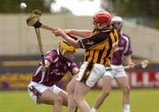 28 August 2004; Ciaran Hoyne, Kilkenny, in action against Ger Farragher, Galway. Erin All-Ireland U21 Hurling Championship Semi-Final, Galway v Kilkenny, O'Moore Park, Portlaoise, Co. Laois.  Picture credit; Matt Browne / SPORTSFILE