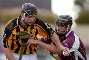 28 August 2004; Conor Phelan, Kilkenny, in action against Shane Kavanagh, Galway. Erin All-Ireland U21 Hurling Championship Semi-Final, Galway v Kilkenny, O'Moore Park, Portlaoise, Co. Laois.  Picture credit; Matt Browne / SPORTSFILE