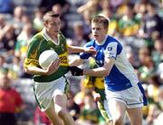 29 August 2004; Rory Keating, Kerry, in action against Mark Timmons, Laois. All-Ireland Minor Football Championship Semi-Final, Kerry v Laois, Croke Park, Dublin. Picture credit; Ray McManus / SPORTSFILE