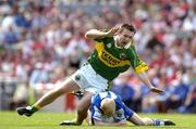29 August 2004; Mark Evans, Kerry, in action against Donal Brennan, Laois. All-Ireland Minor Football Championship Semi-Final, Kerry v Laois, Croke Park, Dublin. Picture credit; Ray McManus / SPORTSFILE