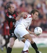 30 August 2004; Kevin Hunt, Bohemians, in action against Alan Kirby, Longford Town. eircom League Cup final, Longford Town v Bohemians, Flancare Park, Drogheda. Picture credit; David Maher / SPORTSFILE