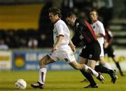 30 August 2004; Kevin Hunt, Bohemians, in action against Vinny Perth, Longford Town. eircom League Cup final, Longford Town v Bohemians, Flancare Park, Drogheda. Picture credit; David Maher / SPORTSFILE