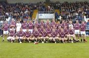 28 August 2004; Galway Team. Erin All-Ireland U21 Hurling Championship Semi-Final, Tipperary v Down, O'Moore Park, Portlaoise, Co. Laois.  Picture credit; Matt Browne / SPORTSFILE