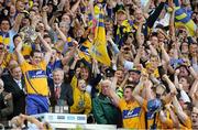 28 September 2013; Clare captain Patrick Donnellan lifts the Liam MacCarthy cup. GAA Hurling All-Ireland Senior Championship Final Replay, Cork v Clare, Croke Park, Dublin. Picture credit: David Maher / SPORTSFILE