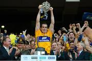 28 September 2013; Clare captain Patrick Donnellan lifts the Liam MacCarthy cup. GAA Hurling All-Ireland Senior Championship Final Replay, Cork v Clare, Croke Park, Dublin. Photo by Sportsfile