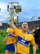 28 September 2013; Clare's Colin Ryan celebrates with the Liam MacCarthy cup. GAA Hurling All-Ireland Senior Championship Final Replay, Cork v Clare, Croke Park, Dublin. Photo by Sportsfile