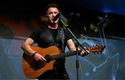 16 November 2024; Singer Mickey Joe Harte performs during the TG4 Ladies Football All Stars Awards banquet, in association with Lidl, at the Bonnington Dublin Hotel in Dublin.  Photo by Brendan Moran/Sportsfile