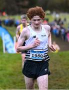 17 November 2024; Conall McClean of CNDR Track AC during the 123.ie National Senior, Junior and Juvenile Even Age Cross Country Championships at Castle Irvine Estate in Irvinestown, Fermanagh. Photo by Ramsey Cardy/Sportsfile