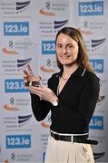20 November 2024; Middle Distance Athlete of the Year Ciara Mageean with her award during the 123.ie National Athletics Awards ceremony at the Crowne Plaza Hotel in Santry, Dublin. A full list of winners from the event can be found at AthleticsIreland.ie Photo by Sam Barnes/Sportsfile