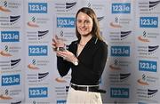 20 November 2024; Middle Distance Athlete of the Year Ciara Mageean with her award during the 123.ie National Athletics Awards ceremony at the Crowne Plaza Hotel in Santry, Dublin. A full list of winners from the event can be found at AthleticsIreland.ie Photo by Sam Barnes/Sportsfile