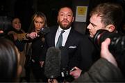 22 November 2024; Mr Conor McGregor leaves court, after the court announced the jury’s decision in the civil action case, P Ní Laimhin v McGregor & Anor, in High Court 24 at Chancery Place in Dublin. Photo by David Fitzgerald/Sportsfile